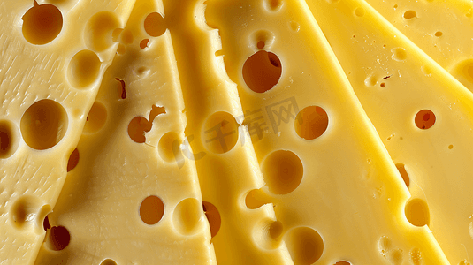优质摄影照片_营养乳制品大孔奶酪4