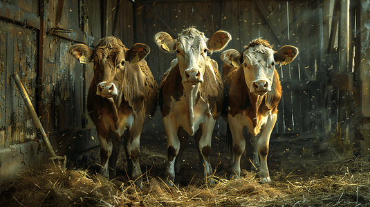 农场养殖的奶牛摄影11