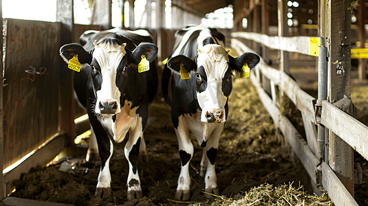 优质摄影照片_农场养殖的奶牛摄影7