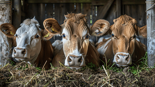 优质摄影照片_农场养殖的奶牛摄影17