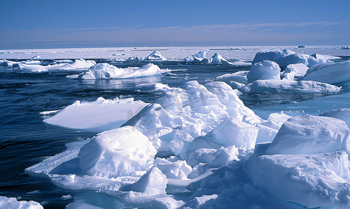 北冰洋的海冰