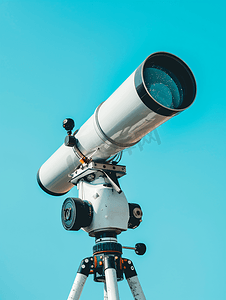 神秘的ppt摄影照片_使用望远镜和数码单反相机拍摄天文照片图像