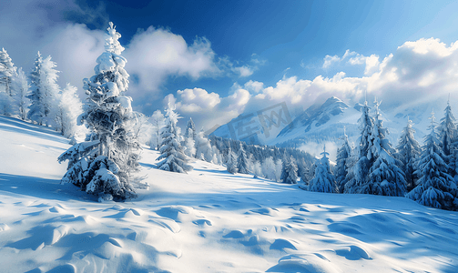 冬季山景