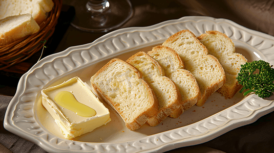美味的黄油面包片摄影32