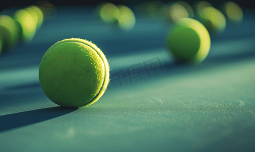 ai绿色矢量图标摄影照片_台球和网球概念