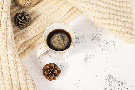 咖啡创意秋季温暖亮调星光素材