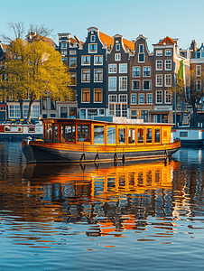 荷兰阿姆斯特丹周边的景色