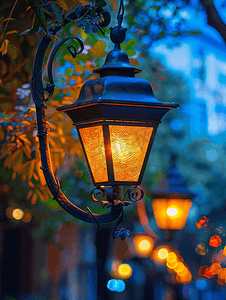 街上的灯笼