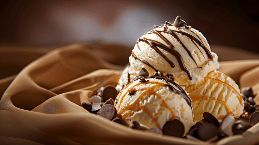 奶油巧克力冰淇淋球9