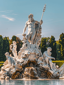 奥地利维也纳美泉宫海王星喷泉