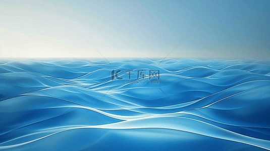 唯美蓝色大海海面海水海浪的背景图