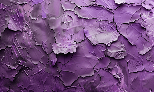 复古表面摄影照片_粗糙不平的墙壁表面有紫色划痕