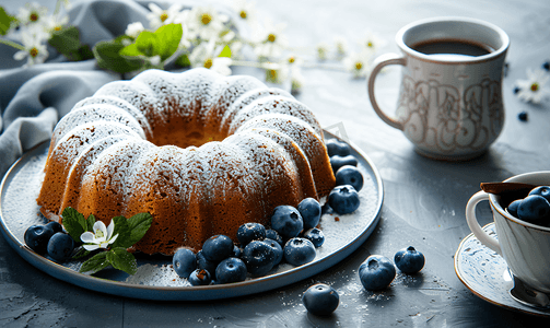 咖啡蓝莓磅蛋糕