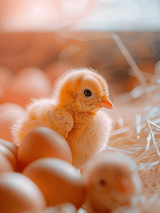 孵蛋的鸡摄影照片_检查孵化蛋的质量控制