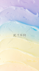 夏日柔和色彩冷饮冰淇淋泥纹理背景图