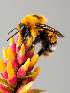 热带蜜蜂以花朵为食或授粉