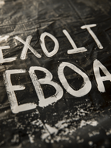 埃博拉病毒写在纸上