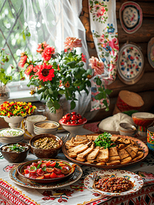 斯拉夫乌克兰族或白俄罗斯族内陆地区部分地区有民族食品