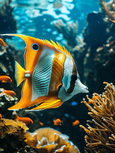 海底世界水族馆里的奇异鱼类