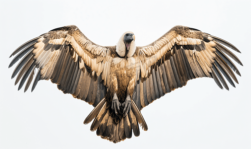 大鹰翅膀摄影照片_张开翅膀的秃鹫鸟