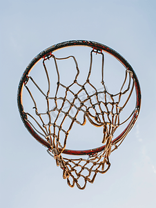 网篮老篮球框主题摄影
