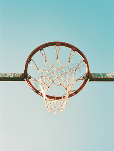 网篮老篮球框主题摄影