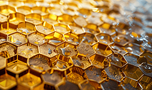 蜂窝空间卫星蜜蜂蜂巢金属面板细节