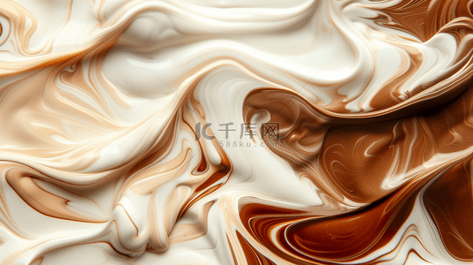 夏天牛奶巧克力冰淇淋泥纹理设计