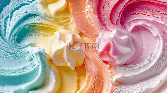 冰淇淋冰背景图片_冰饮冷饮多彩冰淇淋泥纹理背景素材