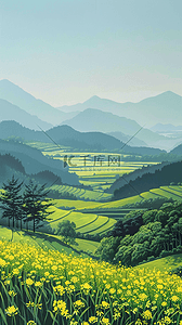 风景山峰背景图片_阿勒泰夏季牧场风景草场风景壁纸背景