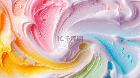 冰淇淋冰背景图片_夏天清凉冰饮冷饮多彩冰淇淋泥素材
