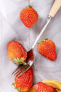 草莓素材夏天新鲜水果
