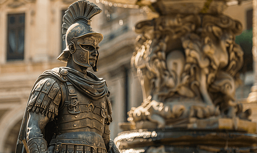 士兵冲锋摄影照片_罗马未知士兵维托里亚诺宫喷泉