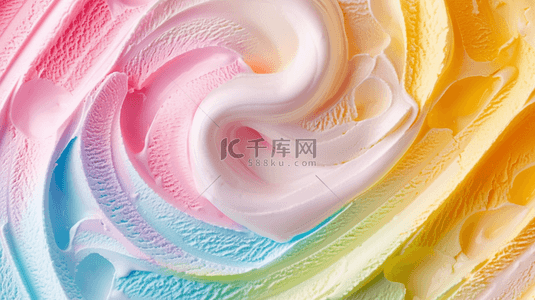 冰淇淋冰背景图片_清凉冰饮冷饮多彩冰淇淋泥背景图
