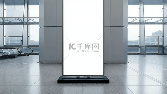 青岛地铁背景图片_高铁地铁候车大厅空白广告灯箱图片