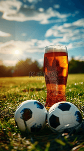 勇闯天涯啤酒背景图片_啤酒足球体育足球赛事背景