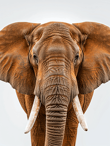 非洲大象特写照片