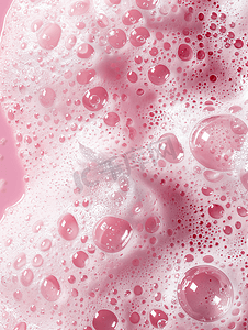气泡袋详情页摄影照片_带有气泡的粉红色泡沫作为全屏背景