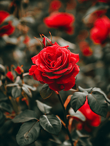 美丽而令人惊叹的玫瑰花作为背景