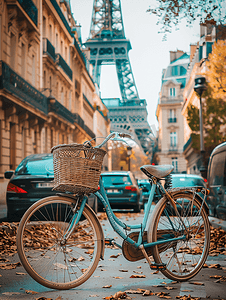 巴黎的有趣的自行车