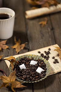 咖啡创意秋天秋季素材