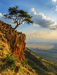 肯尼迪刺杀事件摄影照片_非洲肯尼亚大裂谷