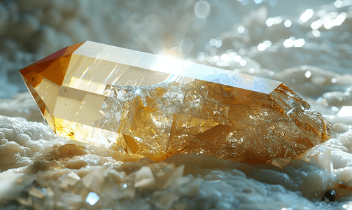 抛光石英水晶矿物宝石
