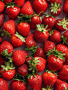 红色草莓图案