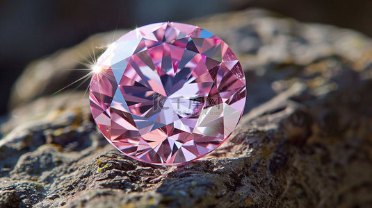 粉色钻石璀璨合成创意素材背景