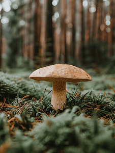 小红帽故事ppt摄影照片_红菇在森林里小食用菌食用美味蘑菇