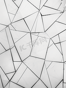 元素模板摄影照片_白色背景上的黑色线条装饰几何现代背景