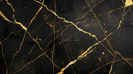 黑色设计纹路瓷砖金色线路的背景