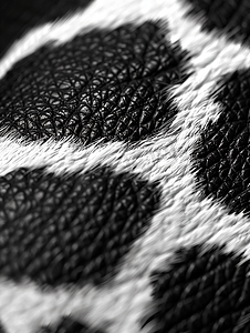 美丽的黑白动物皮纹皮革背景