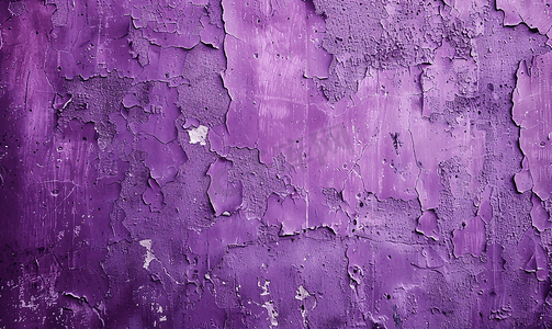 抽象紫色背景特写的垃圾墙